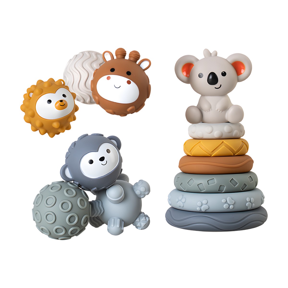 Set completo: Juguete sensorial Koala de 13 piezas para bebé