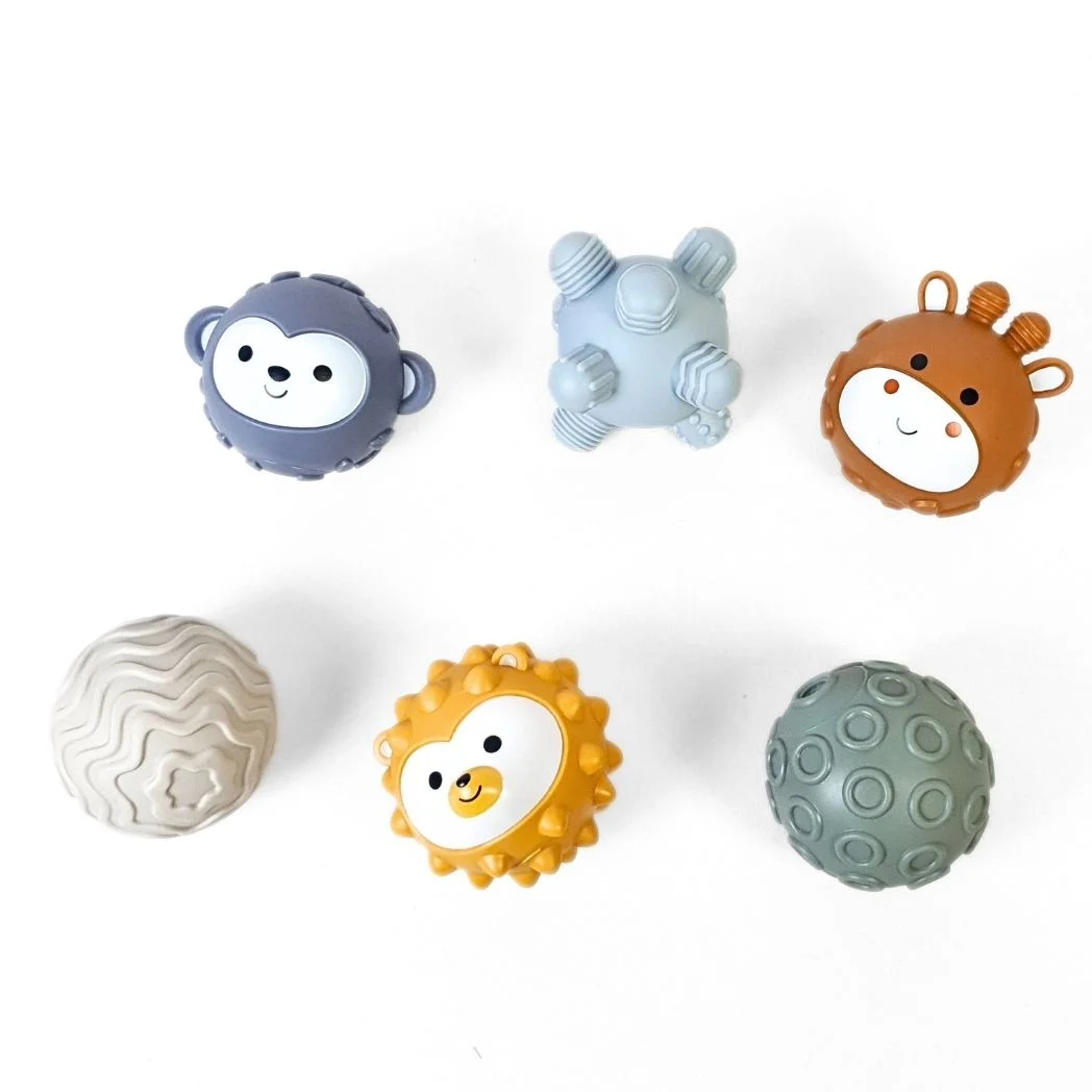 Set sensorial para bebé 13 piezas con torre apilable Koala y bolas sensoriales