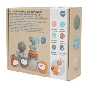 Set Sensorial Koala 13 Piezas – Torre Apilable y Bolas Sensoriales 6M+