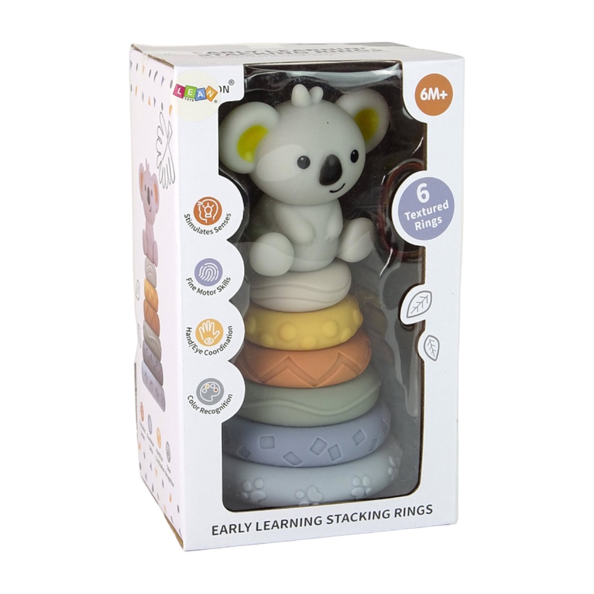 Caja Torre Apilable Sensorial Koala con sonido 6M+