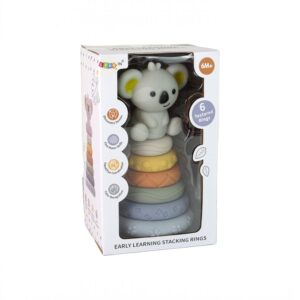 Caja Torre Apilable Sensorial Koala con sonido 6M+