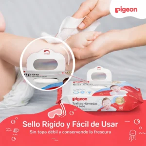 Toallita Húmeda Pigeon Pure Water 80 Unidades – Pack x 6