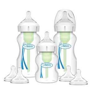 Kit de Inicio Dr. Brown’s Boca Ancha Anticólicos | 3 Mamaderas + Tetinas