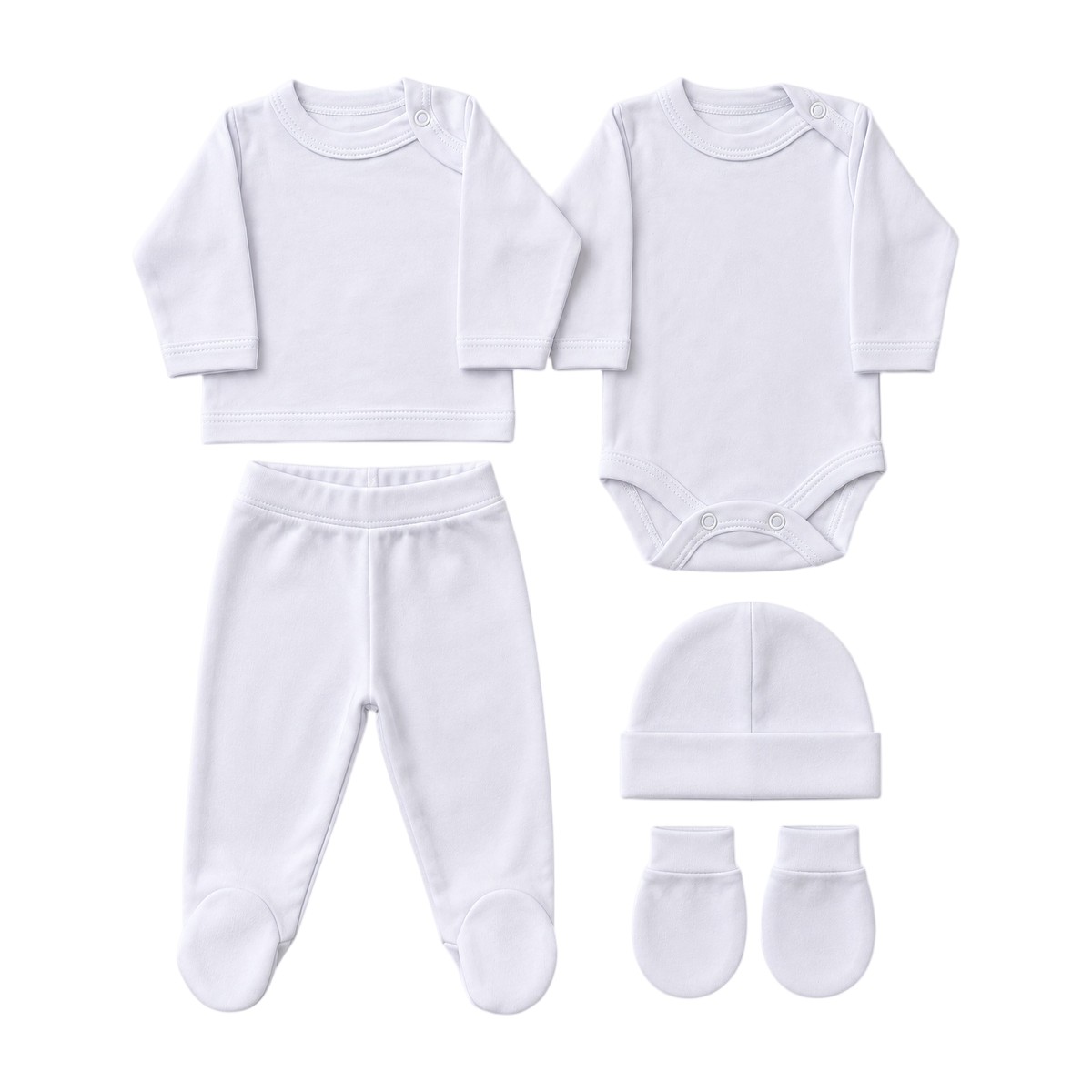 set ajuar recién nacido SensiBlue blanco