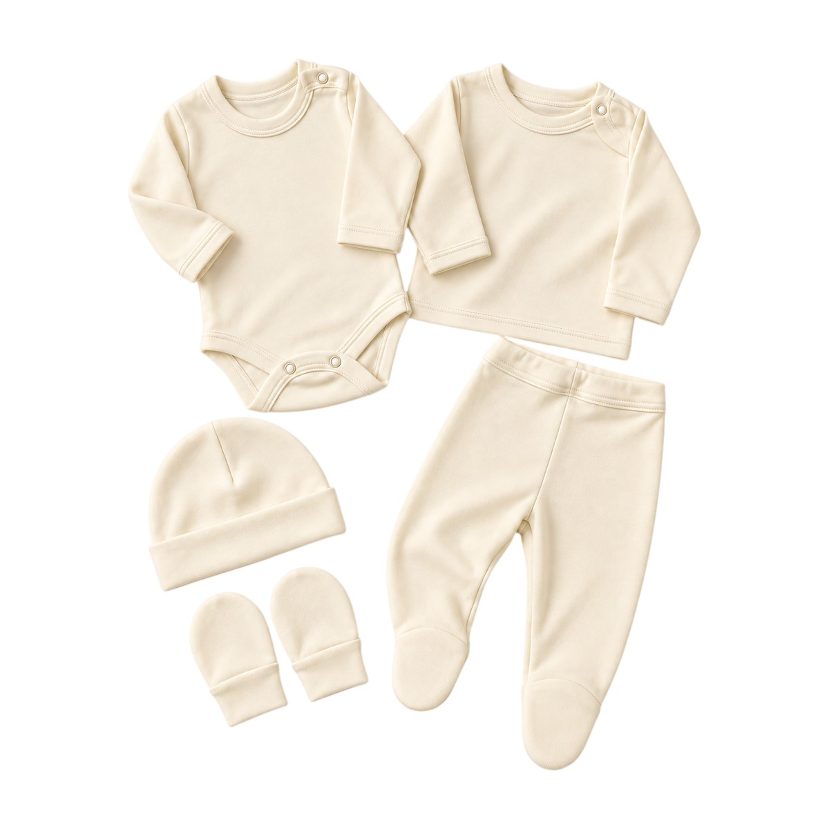 Pack Clínica Recién Nacido 3 Ajuares Bebé – 15 Piezas 0-3 Meses – 0 a 3 meses, cruso