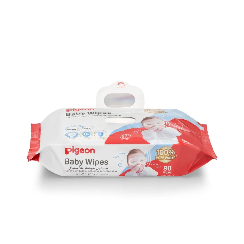 Toallita Húmeda Pigeon Pure Water 80 Unidades – Pack x 6