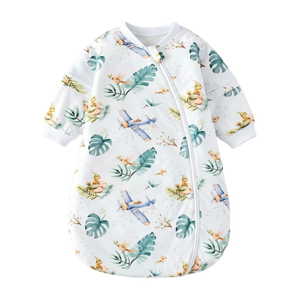 Saco de dormir para bebé SensiBlue diseño Aventura Celeste con detalles celestes