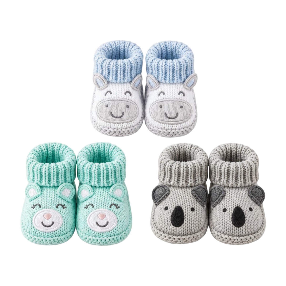 set zapatitos crochet bebé recién nacido Sensiblue
