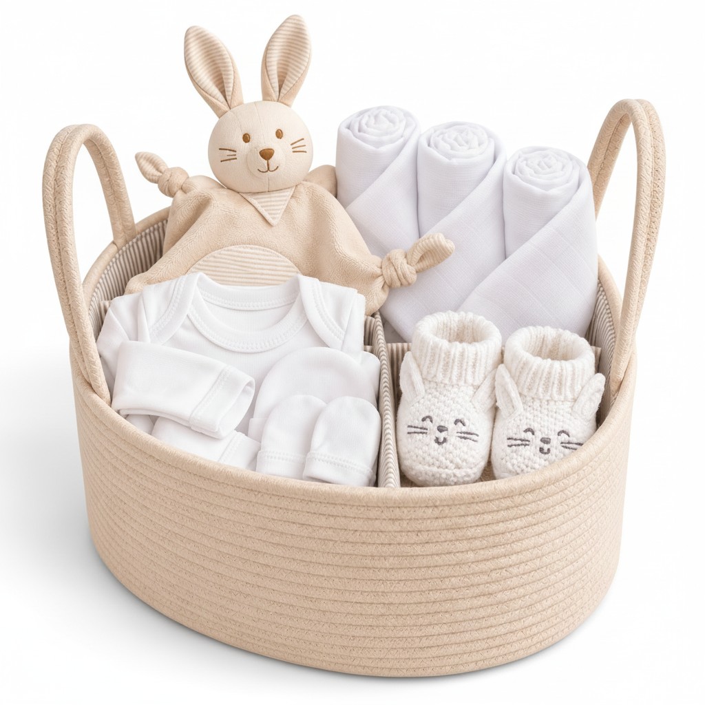 set de regalo bebe con caddy