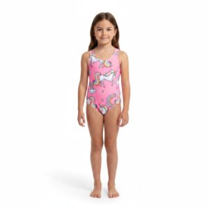 Traje de baño niña unicornios y arcoíris | Tallas 18 meses en adelante
