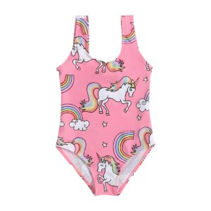 Traje de baño niña unicornios y arcoíris | Tallas 18 meses a 8 años