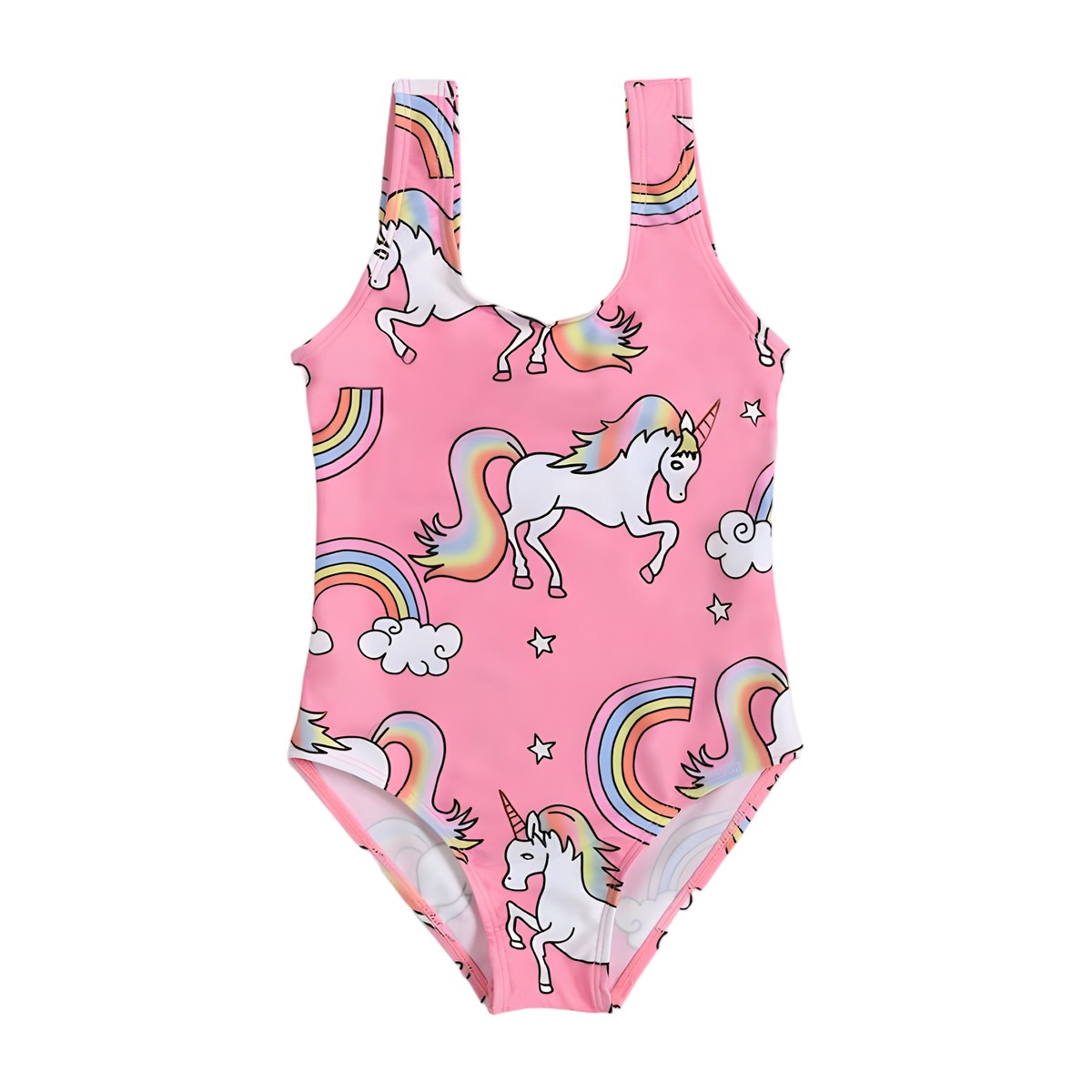 Traje de baño niña unicornios y arcoíris | Tallas 18 meses a 8 años