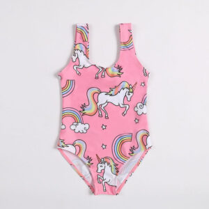 Traje de baño niña unicornios y arcoíris | Tallas 18 meses a 8 años