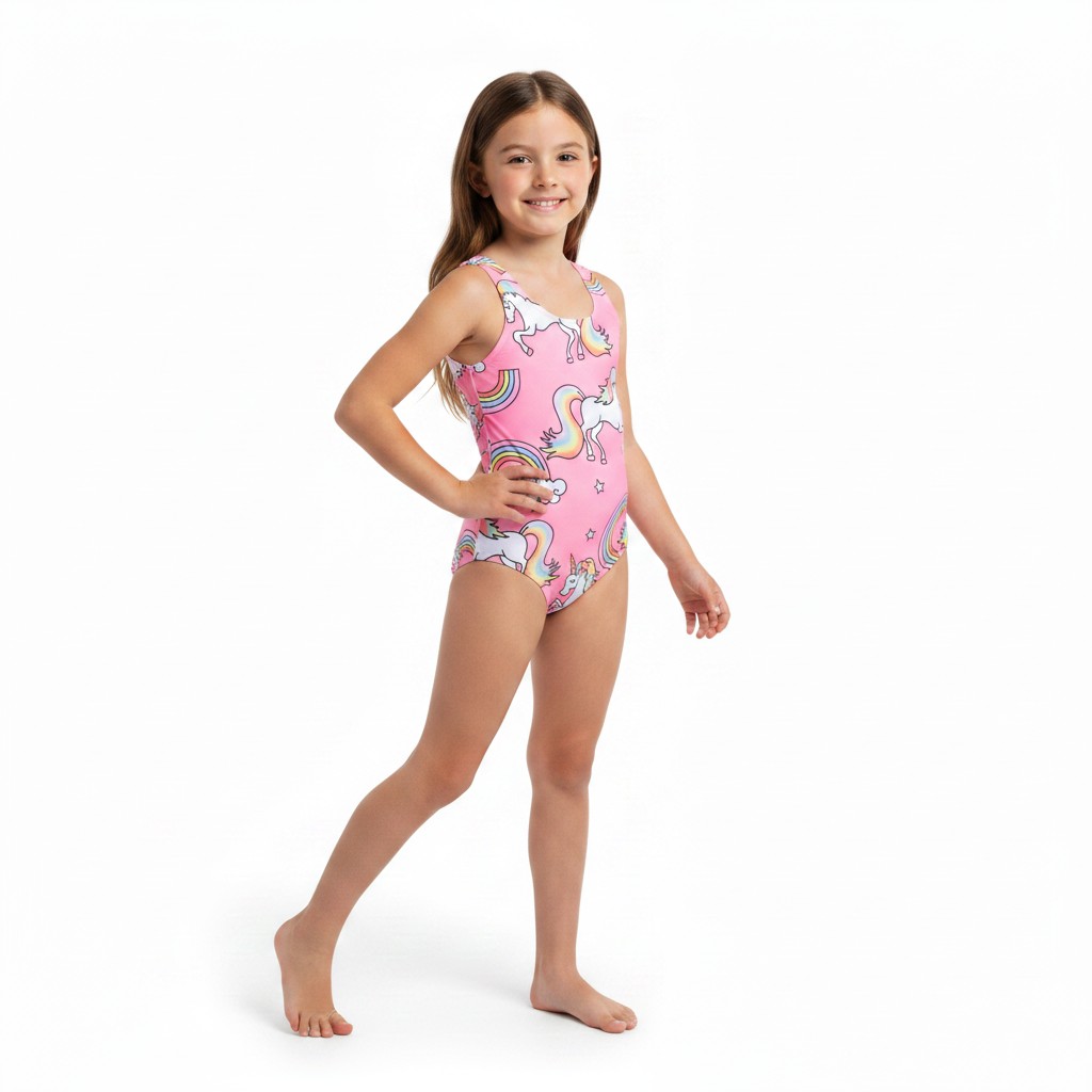 Traje de baño niña unicornios y arcoíris look life