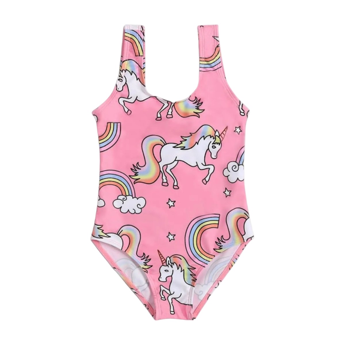 Traje de baño niña unicornios y arcoíris SensiBlue
