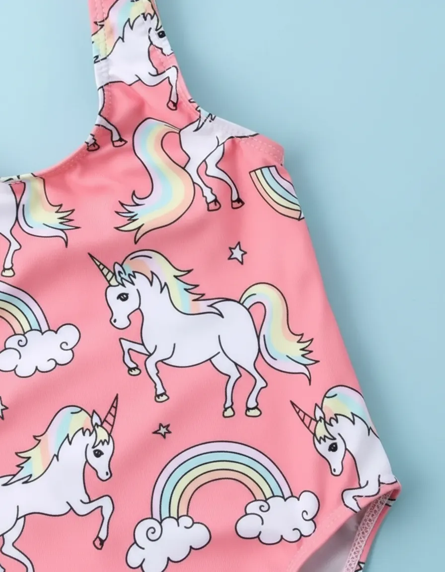 traje bano nina unicornino