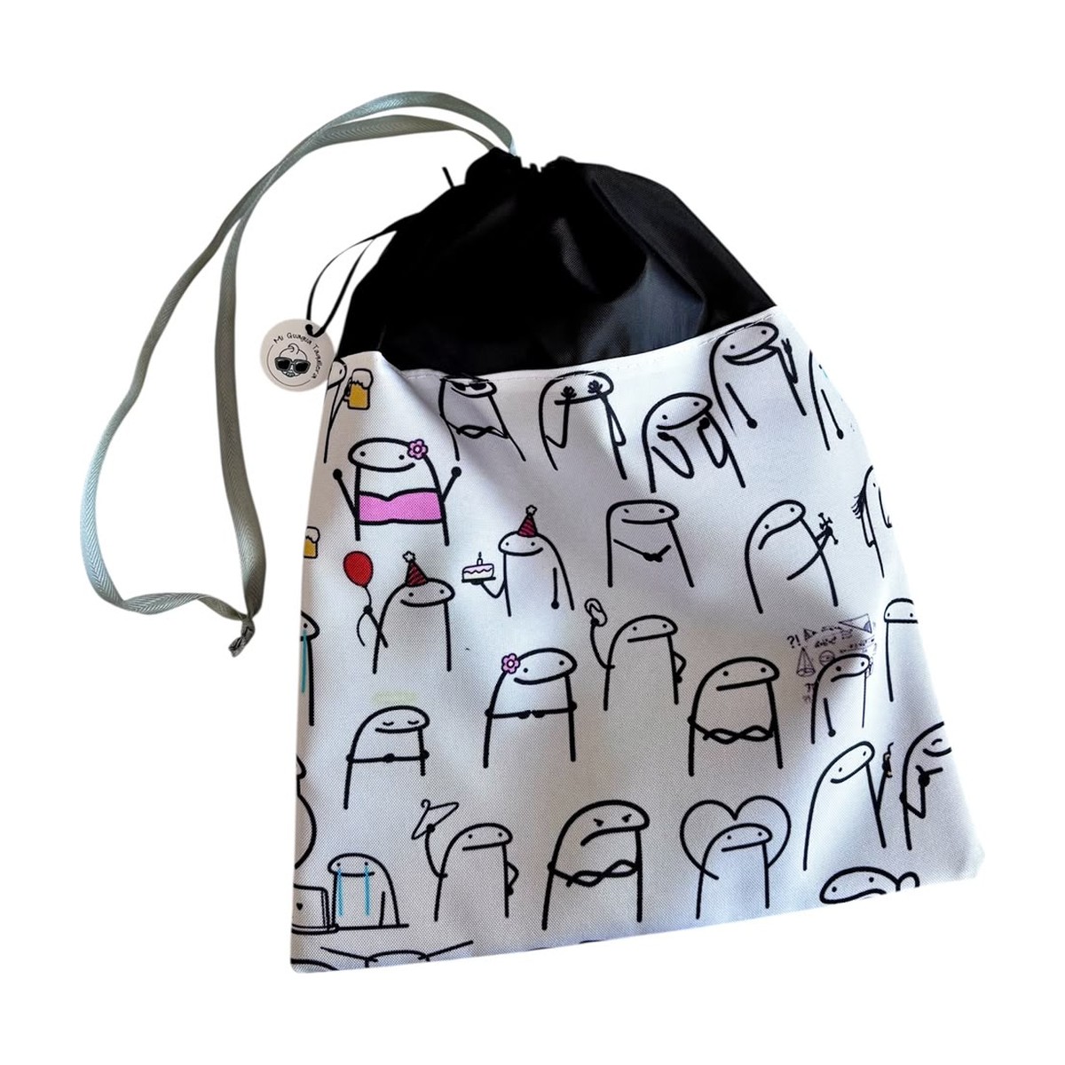 Bolsa muda impermeable para bebé, diseño monitos