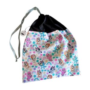 Bolsa muda impermeable para bebé, diseño perritos y arcoíris