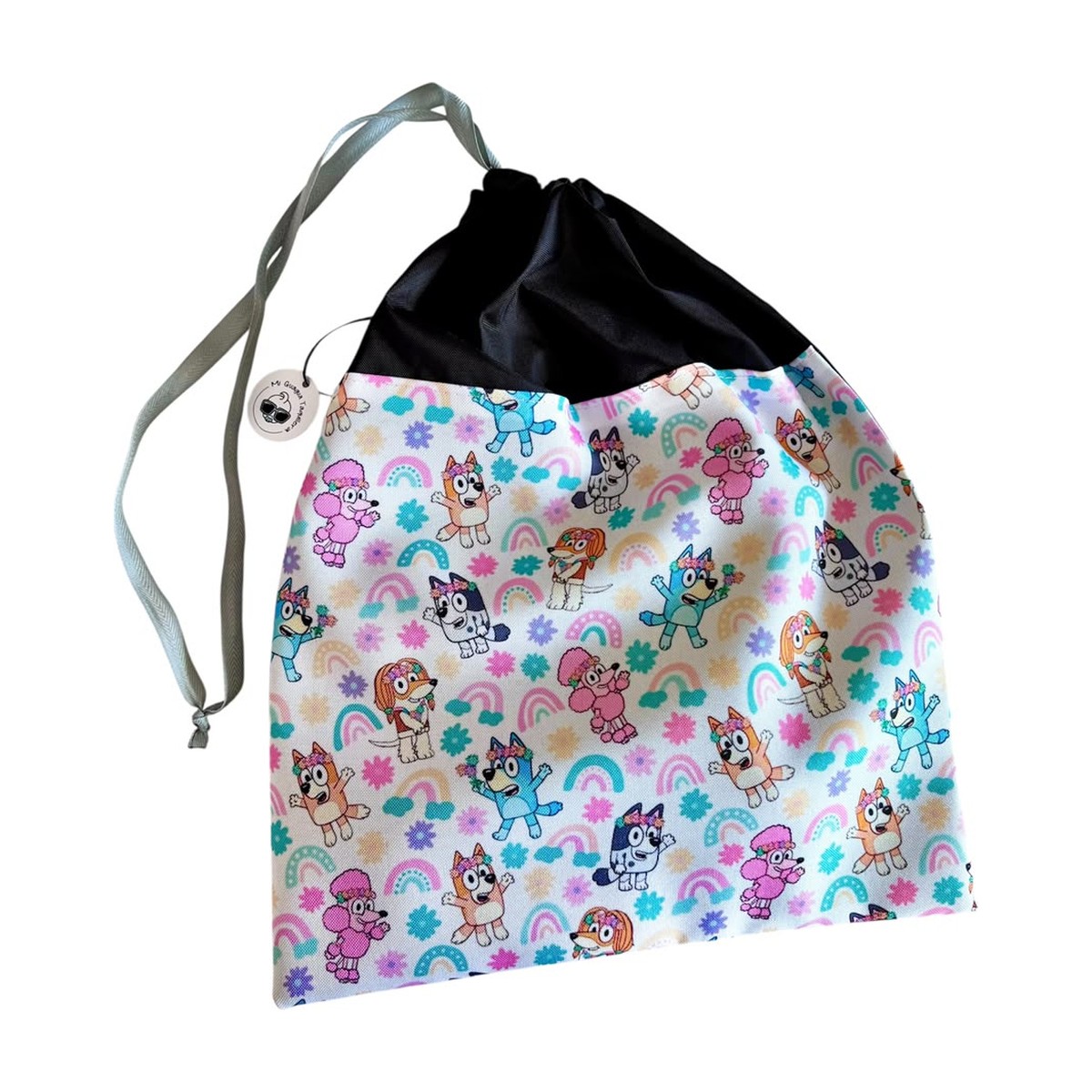 Bolsa muda impermeable para bebé, diseño perritos y arcoíris