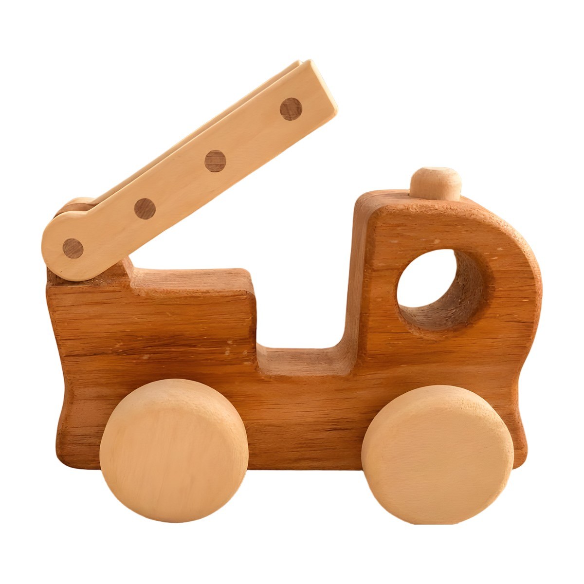 Camión de Bomberos de Madera Artesanal Bebabu