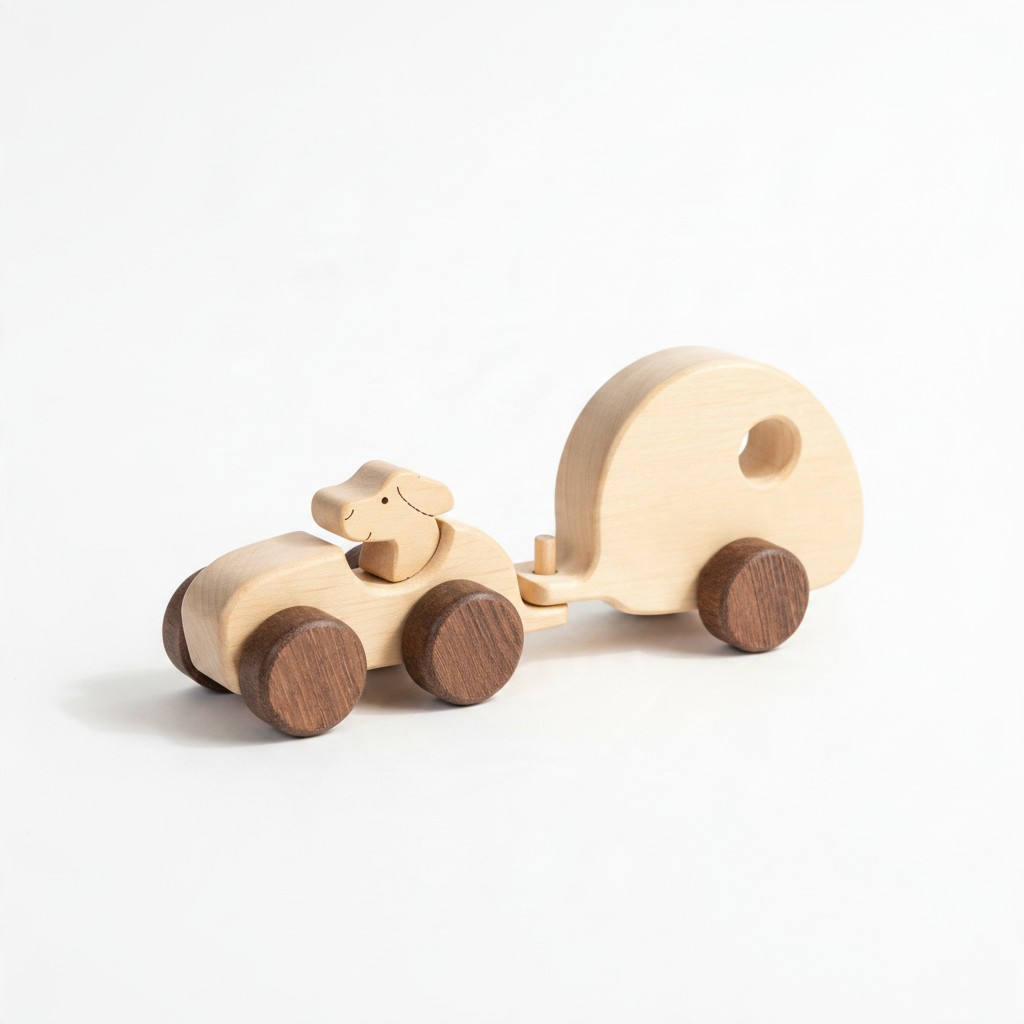 Animal de Madera: Bebabu, perro casa rodante