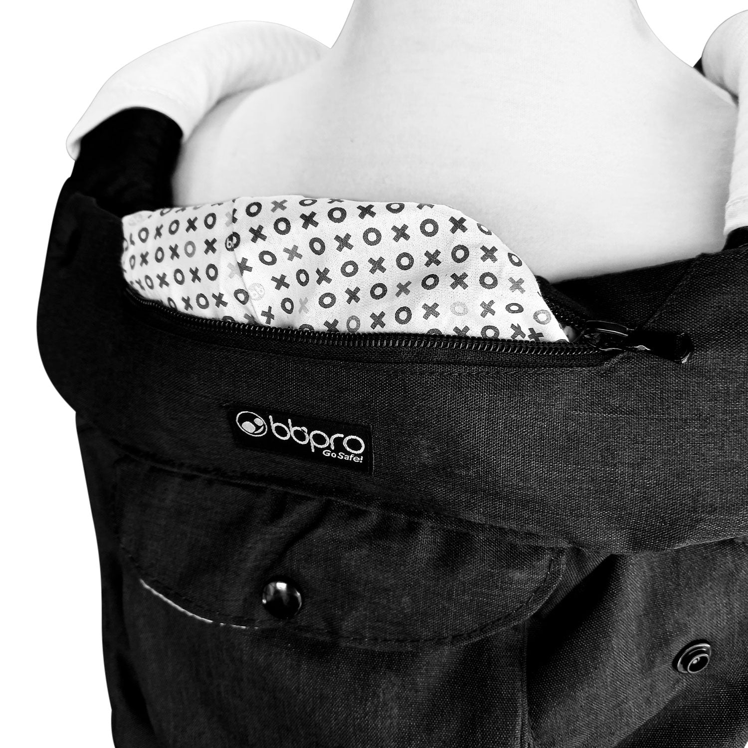 Portabebé Ergonómico con Asiento BBPro My Carrier Negro, foto 12