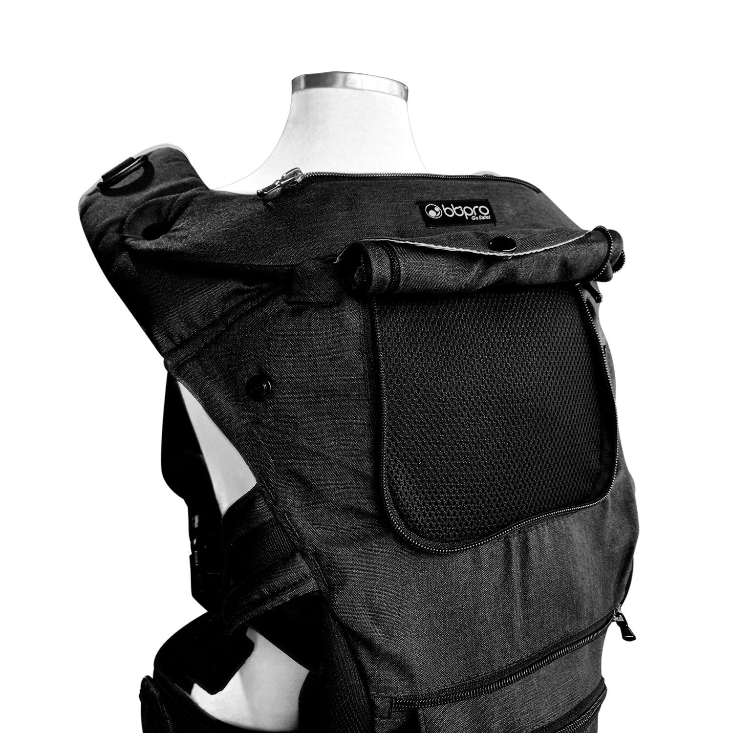 Portabebé Ergonómico con Asiento BBPro My Carrier Negro, foto 13