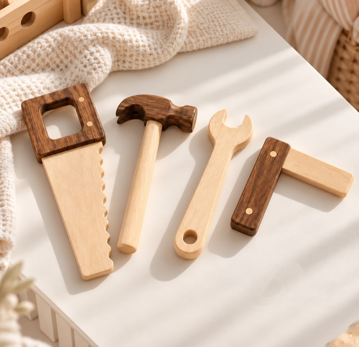 Set Constructor de Herramientas de Madera para Niños Bebabu, foto 2