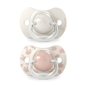 Chupetes Rosa Birdies con Tetina Fisiologica SX Pro de Silicona 6/18 meses