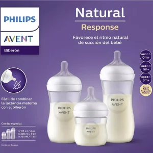 Set De 3 Mamaderas Philips Avent Blanco