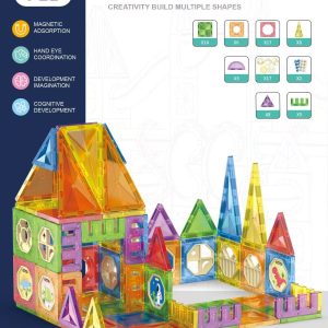 Bloques Magnéticos Educativos 82 Piezas – Juego Creativo Infantil