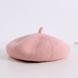 boina lana bebé sensiblue rosa estilo francés otoño invierno — Estilo de Bebé