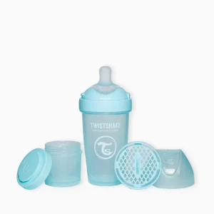 Mamadera Anti-cólicos Double Pro TwistFlow 260 ml Azul Claro