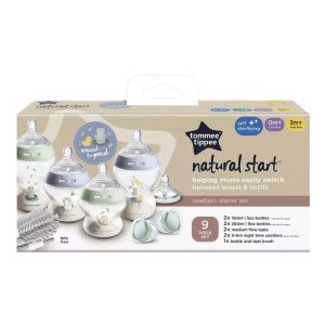 Set Mamaderas Recién Nacido Natural Start Celeste