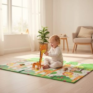 Alfombra de Juego para Bebé Reversible 200 x 180 cm | 2 cm Grosor