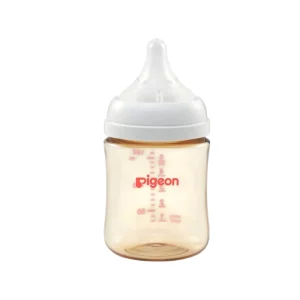 Tetina de silicona flujo lento de la mamadera Pigeon Softouch PPSU 160 ml anticólicos.