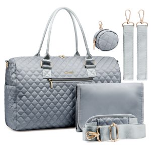Bolso maternal Alma color Gris