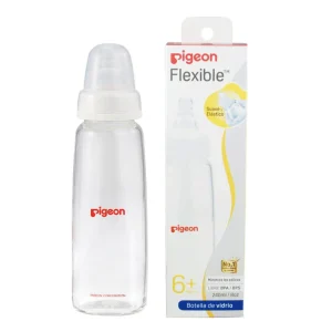 Biberón Pigeon Boca Standard Vidrio 240 ml Anticólico