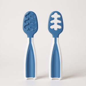 Cucharas de silicona de grado alimenticio para bebé SensiBlue