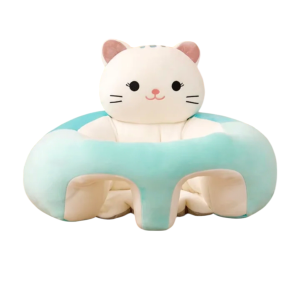 Asiento de apoyo para bebé SensiBlue diseño gatito verde agua talla L — Estilo de Bebé